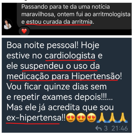 Depoimento sobre cura de arritmia em ex-hipertensa com Dietoterapia Chinesa