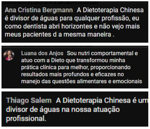 Depoimento sobre a Dietoterapia Chinesa como divisor de águas na prática clínica