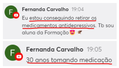 Depoimento sobre redução de medicamentos antidepressivos com Dietoterapia Chinesa